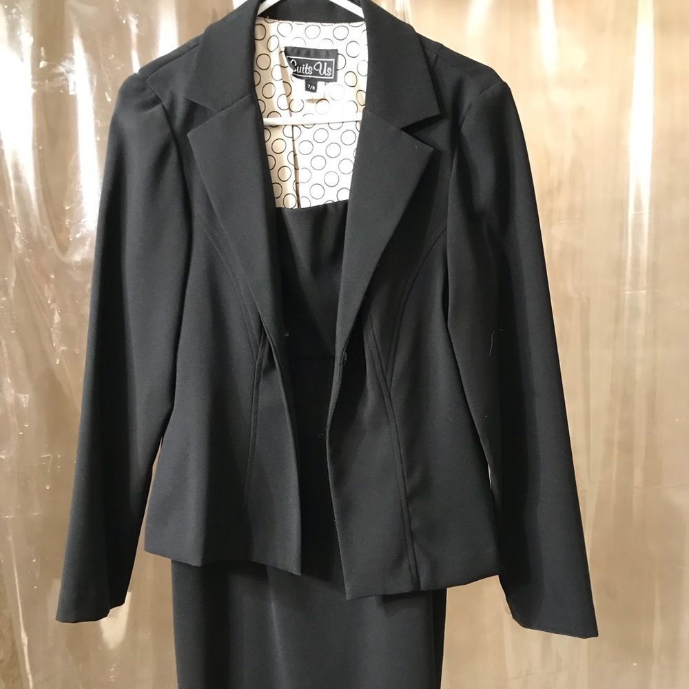 Black strapy dress with jacket